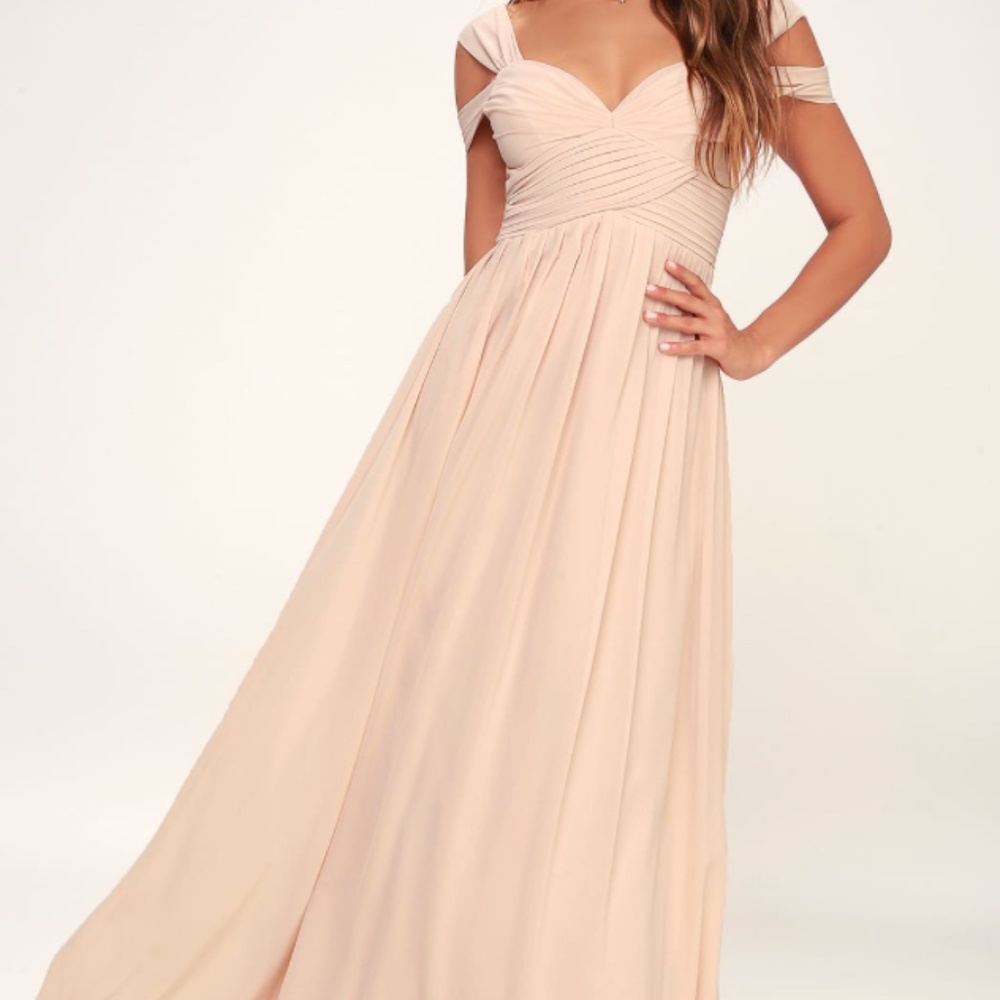 Lulu's Make Me Move Blush Pink Maxi Dress